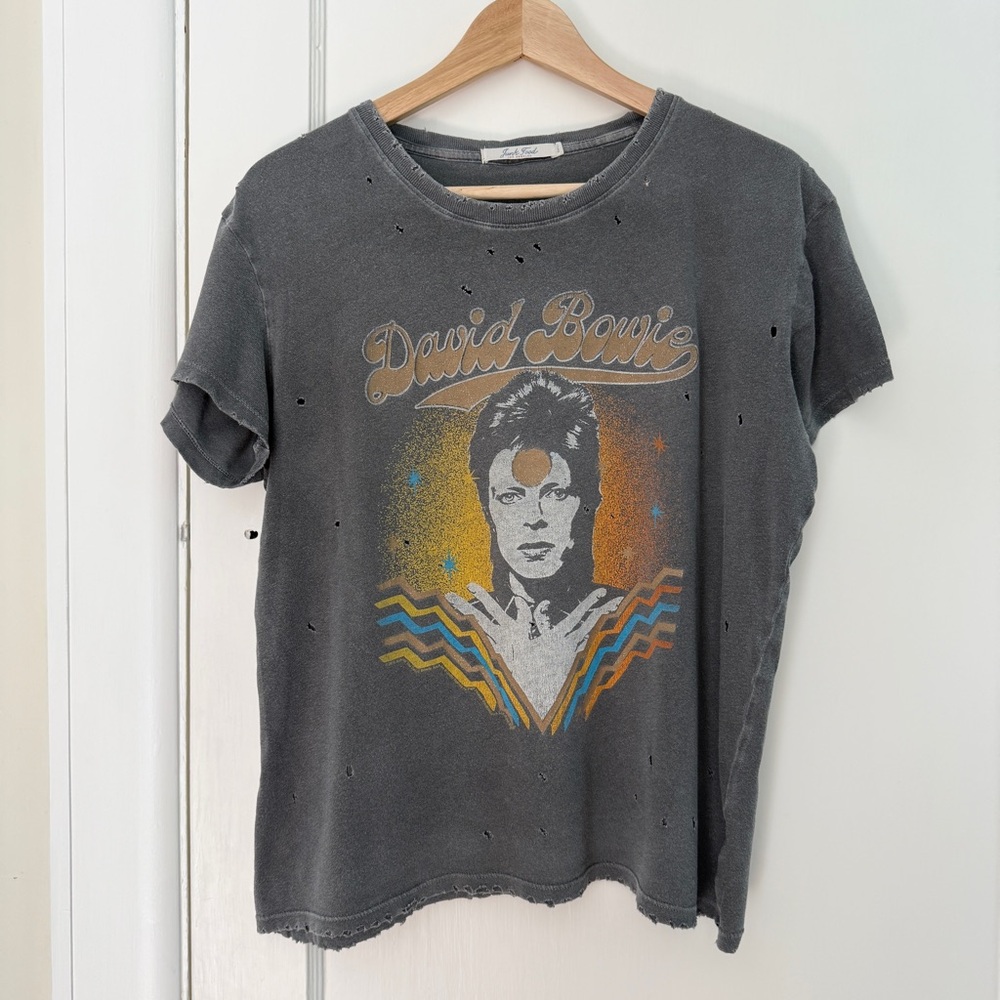 David Bowie Graphic Distressed Tee